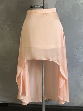 Forever-21 Women's Pink and Orange Skirt